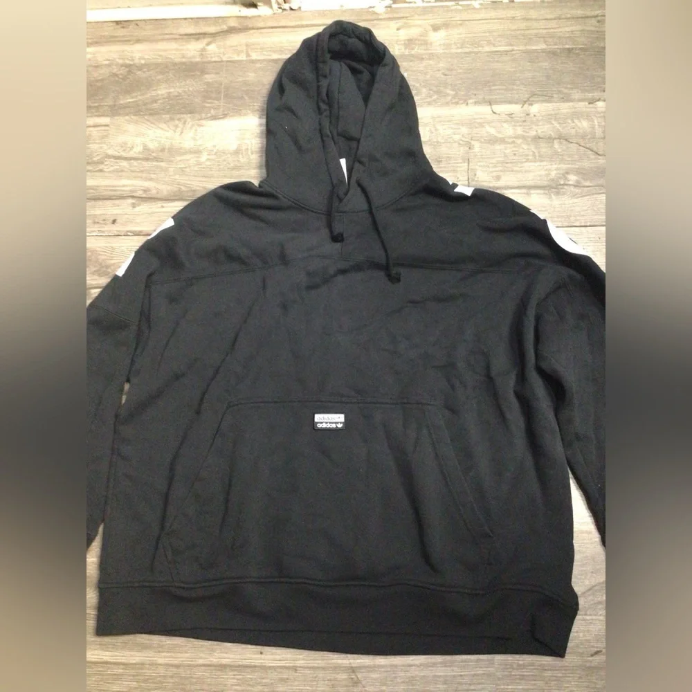 Adidas Black Pullover with White Tag
